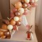 60 Packs 12 Inch Dusty Pink Metallic Chrome Rose Gold White9(Retro Pink)